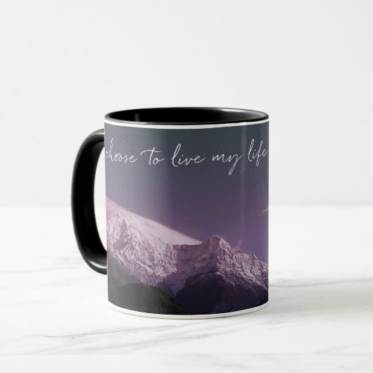 Mug Je Choisis De Vivre (Devant gauche)
