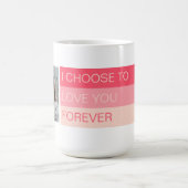 Mug Je choisis de vous aimer pour toujours Photo perso (Centre)