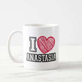 Mug Je cœur Anastasia Prénom J'aime Anastasia Pers