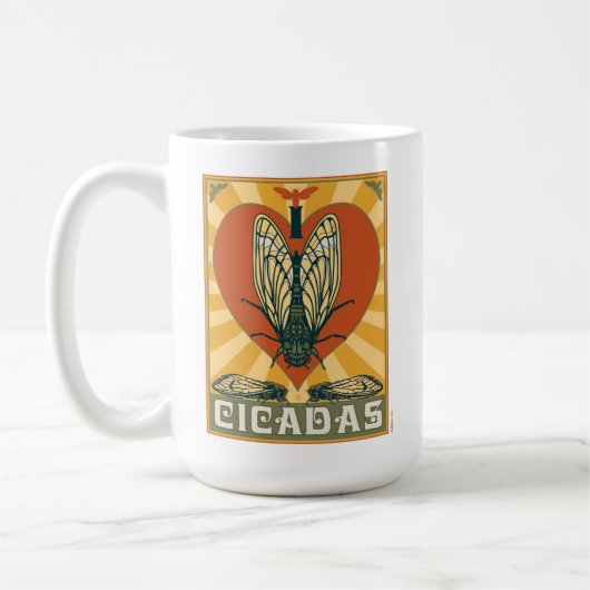 Mug Je Coeur Cicadas (Gauche)