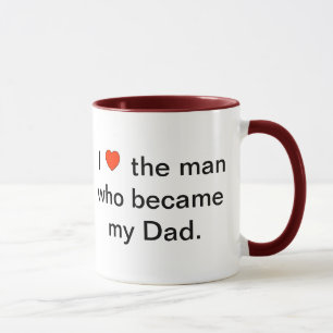 Mug Je (coeur) l'homme qui est devenu mon père.