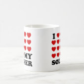 Mug Je (coeur) mon soldat (Centre)