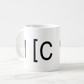 Mug Je coeur Obj-C (Devant gauche)