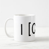 Mug Je coeur Obj-C (Gauche)