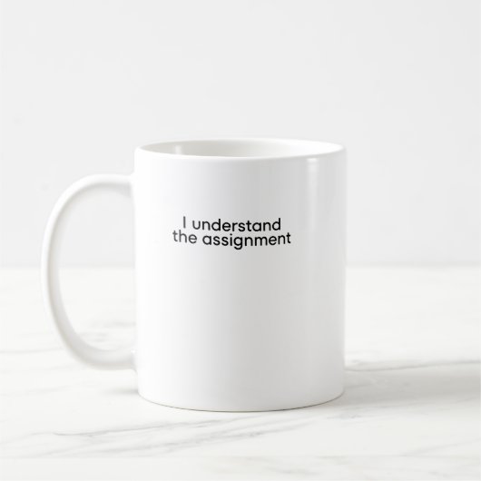 Mug Je comprends l'affectation (Gauche)