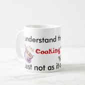 Mug Je comprends le concept de la cuisine et du (Devant gauche)