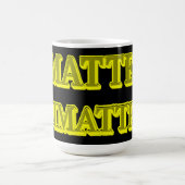 Mug "JE COMPTE !" Conception d'expression mignonne. Co (Centre)