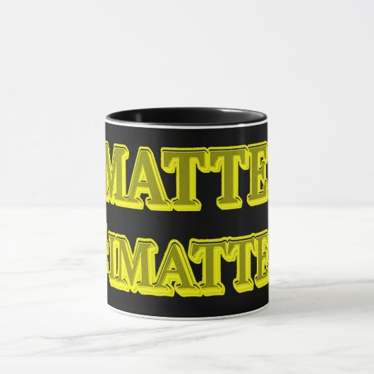 Mug "JE COMPTE !" Conception d'expression mignonne. Co (Centre)