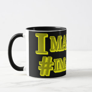 Mug "JE COMPTE !" Conception d'expression mignonne. Co