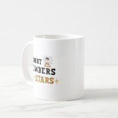 Mug Je compte les nombres et les étoiles - Comptable (Devant gauche)