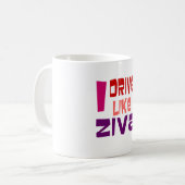Mug Je conduis comme Ziva (Devant gauche)