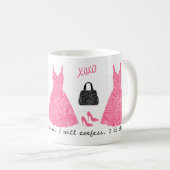 Mug Je Confesserai que je fais Obsess. Chaussures Robe (Devant droit)
