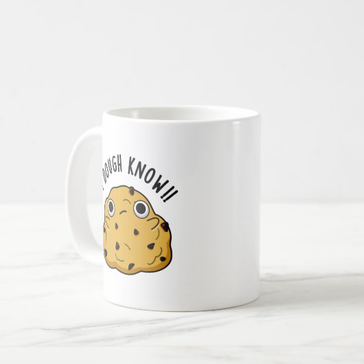 Mug Je Connais Dough Pun À Cuisson Drôle (Devant gauche)