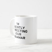 Mug Je corrige la grammaire (Devant gauche)