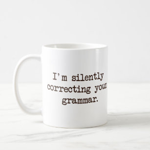 Mug Je corrige silencieusement votre grammaire