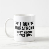 Mug Je Cours Des Marathons (Gauche)