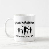 Mug Je Cours Des Marathons (Gauche)