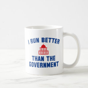 Mug Je cours mieux que le gouvernement