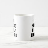 Mug Je Cours Parce Que J'Aime Vraiment La Nourriture (Centre)