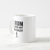 Mug Je cours pour consommer le fou (Devant gauche)