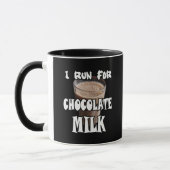 Mug Je cours pour le lait au chocolat (Gauche)
