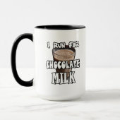 Mug Je cours pour le lait au chocolat (Gauche)