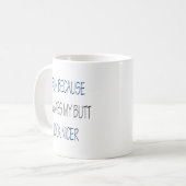 Mug Je cours puisqu'il rend mon sembler de bout Nice (Devant gauche)