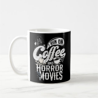 Mug Je Cours Sur Café Et Film D'Horreur Movie Horreur 