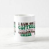 Mug Je cours sur café et Noël Cheer-Xmas (Centre)