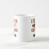 Mug Je cours sur la caféine, les chats et les mots de  (Centre)