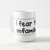 Mug Je crains le peu familier (Devant gauche)