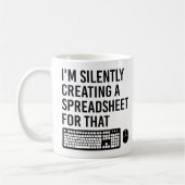 Mug Je crée silencieusement un conseiller de feuille d (Gauche)