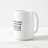 Mug Je Crée Silencieusement Un Tableur (Devant droit)