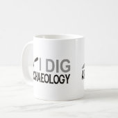 Mug Je creuse l'archéologie (Devant gauche)
