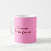 Mug Je crie pour la crème glacée, boisson de malt, (Devant gauche)