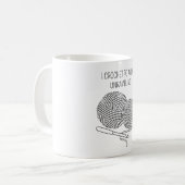 Mug Je Crochet pour éviter de démêler l'humour (Devant gauche)