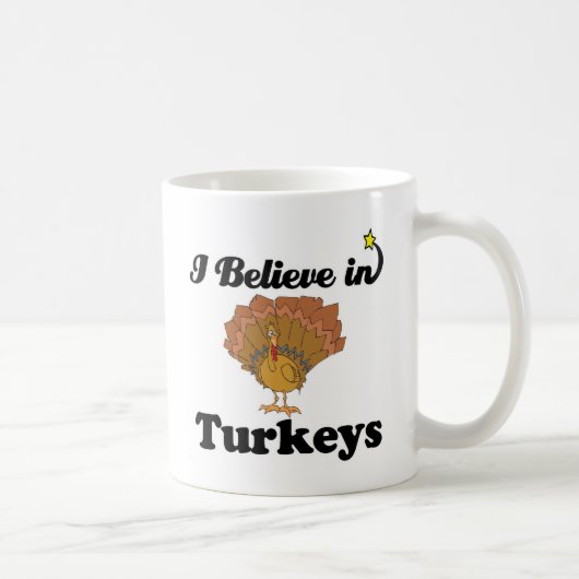 Mug je crois aux dindes (Droite)