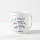 Mug Je crois aux Etats-Unis (Devant droit)