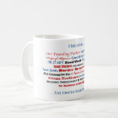 Mug Je crois aux Etats-Unis (Devant gauche)