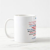 Mug Je crois aux Etats-Unis (Gauche)