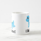 Mug Je Crois ! Cute Blue Nessie (Centre)