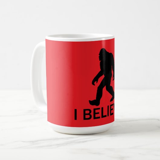 Mug Je crois en Bigfoot (Devant gauche)