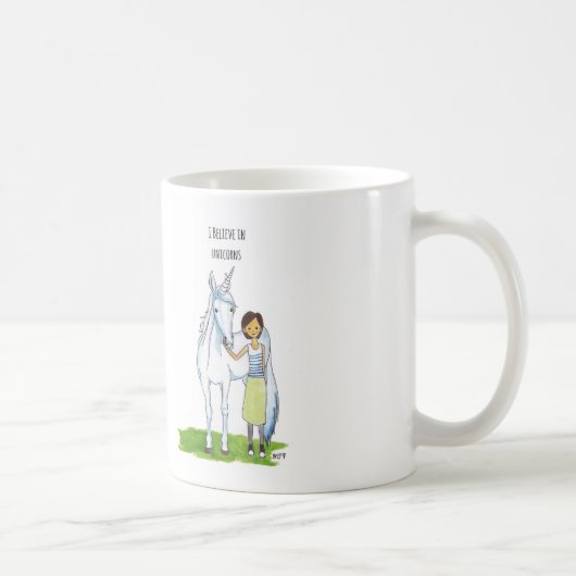 Mug je crois en licornes (Droite)