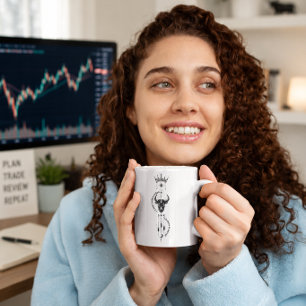 Mug Je crois en moi-même, symbole minimaliste pour tra