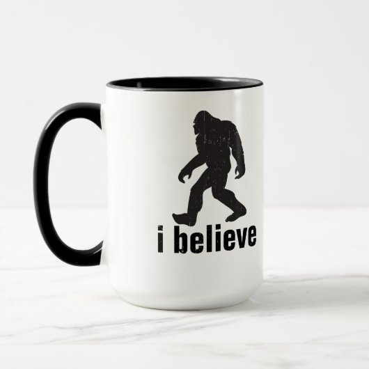 Mug Je crois - la silhouette noire (Gauche)