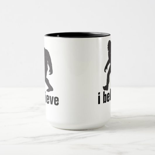 Mug Je crois - la silhouette noire (Centre)