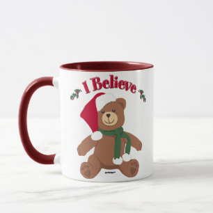 Mug Je Crois ! Ours en peluche Noël