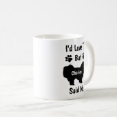 Mug Je customisais que j'adorerais mais mon chien malt (Devant droit)