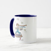 Mug Je danse pour Perogies, Pierogies, Ukrainien (Devant gauche)