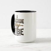 Mug « Je décide de ma vibe » – Empowerment métallisé a (Devant gauche)